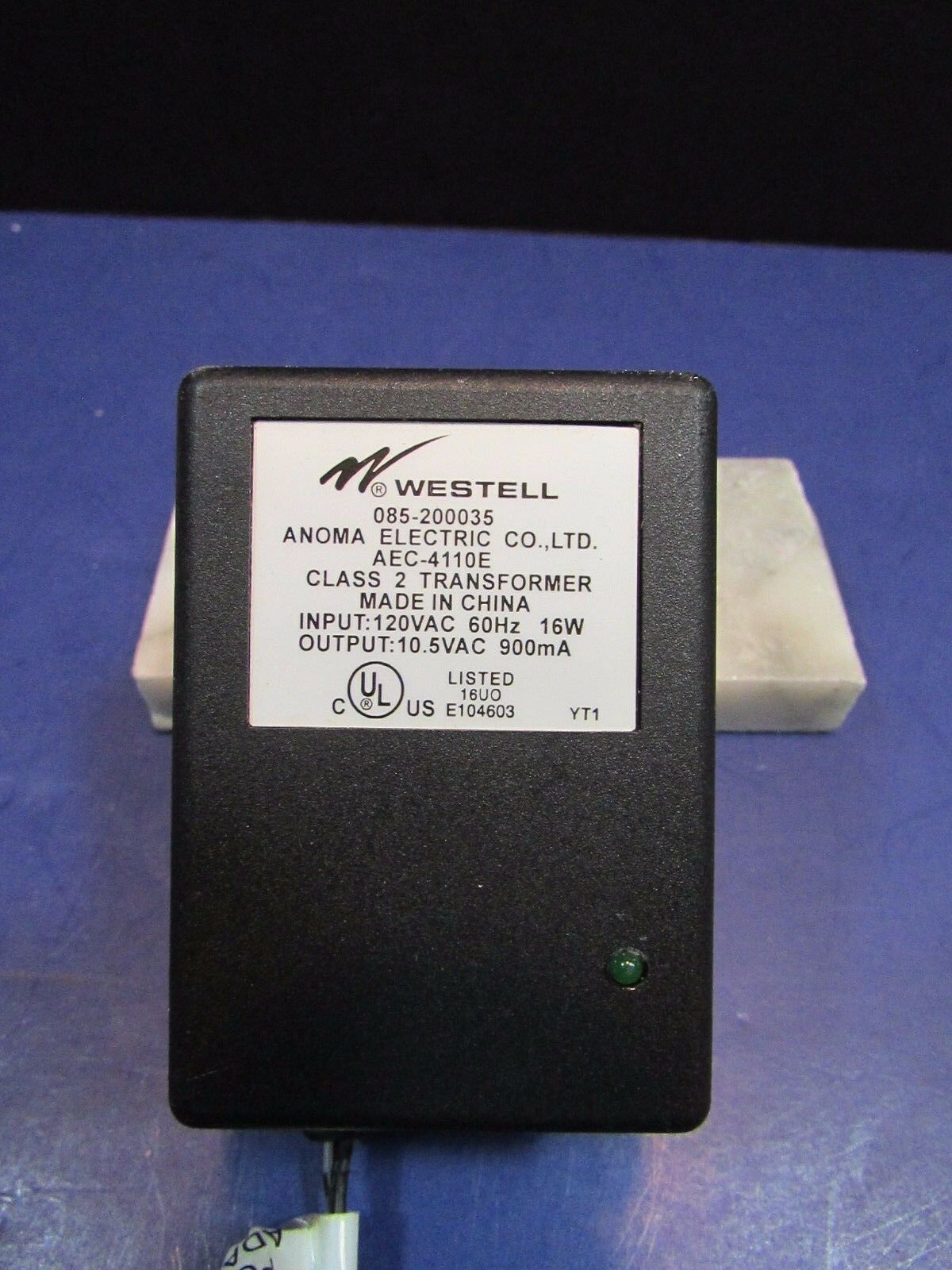 *Brand NEW*Westell 085-200035/AEC-4110E Class 2 Transformer 10.5V 900mA Ac Adapter